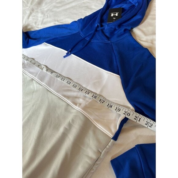 Under Armour Color Block Hoodie Women's Size Medium Blue White Gray New $70 - Picture 12 of 12